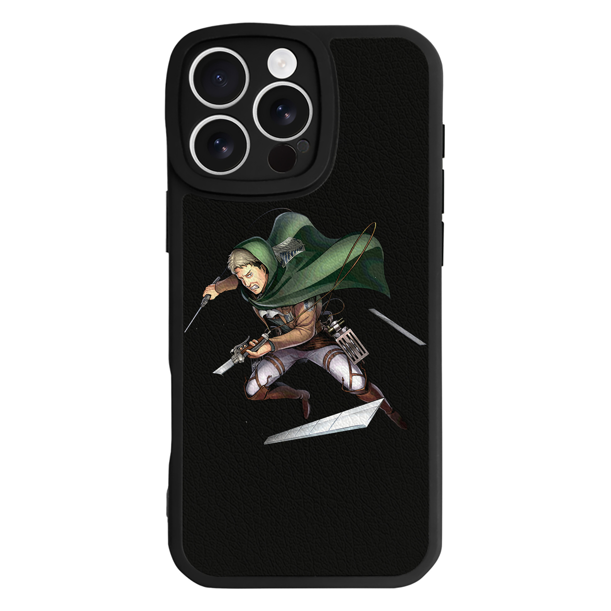（画像用） 進撃の巨人 Attack on Titan 【iPhone 16シリーズ対応】シリコンスマホケース（レザー調） 材質：シリコン